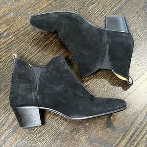Sezane Boots Women’s‎ EU 41 US 10 Andy Black Suede Ankle Bootie Classic Minimal
